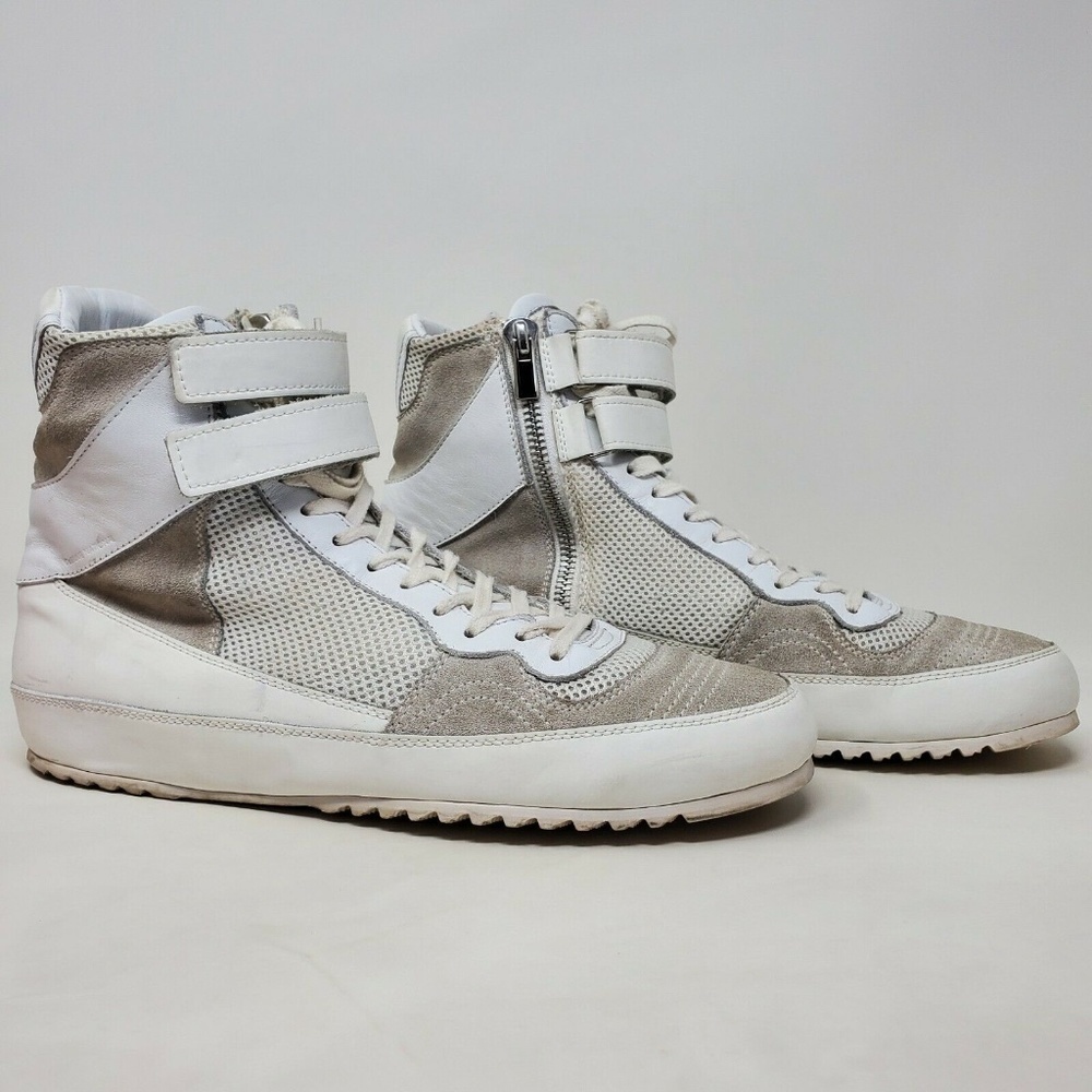 CNC Costume National White and Gray Sneakers